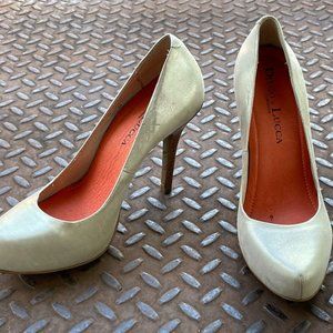 Diego De Lucca Collezioni Women Pump Satin Upper Shoes Sandal Size 6M Brazil Mad